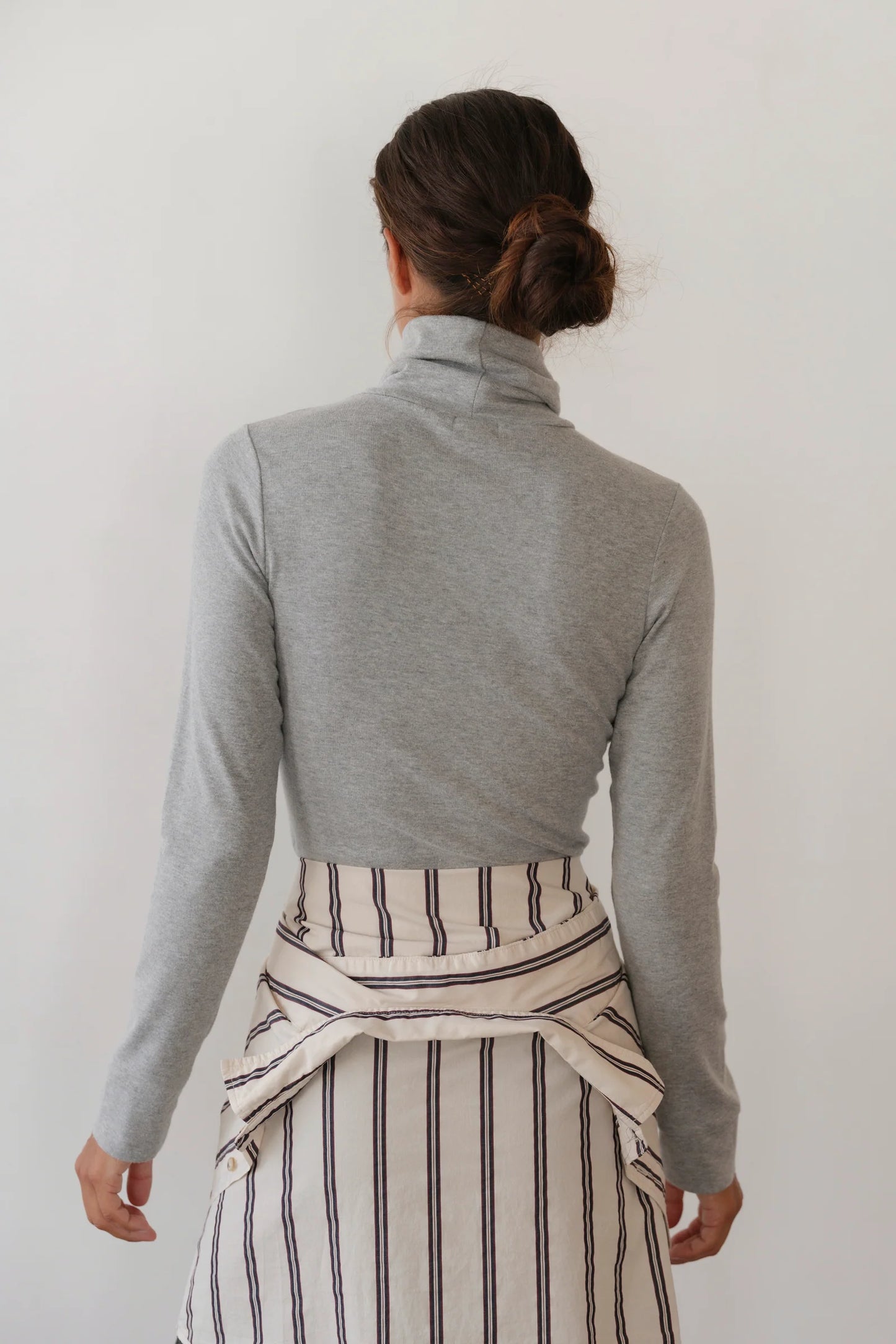 Donni Baby Rib Turtleneck - Charcoal Grey