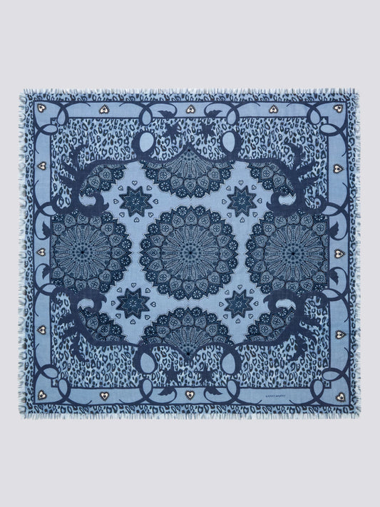 Hayley Menzies Dalton Cashmere Wool Scarf - Blue