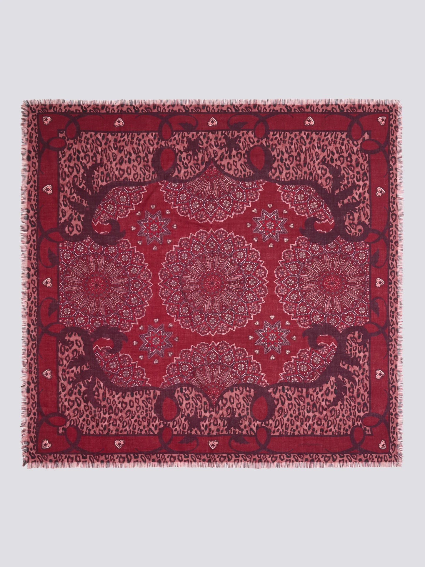 Hayley Menzies Dalton Cashmere Wool Scarf - Red