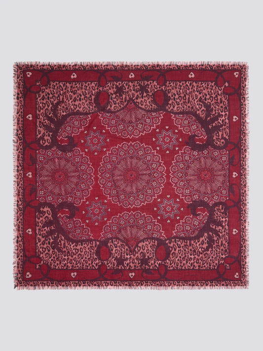 Hayley Menzies Dalton Cashmere Wool Scarf - Red