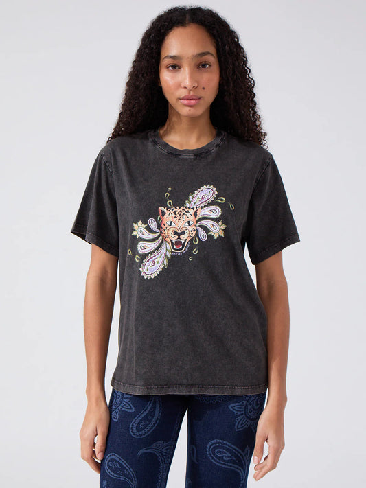 Hayley Menzies Enchanted Leopard T-Shirt - Grey