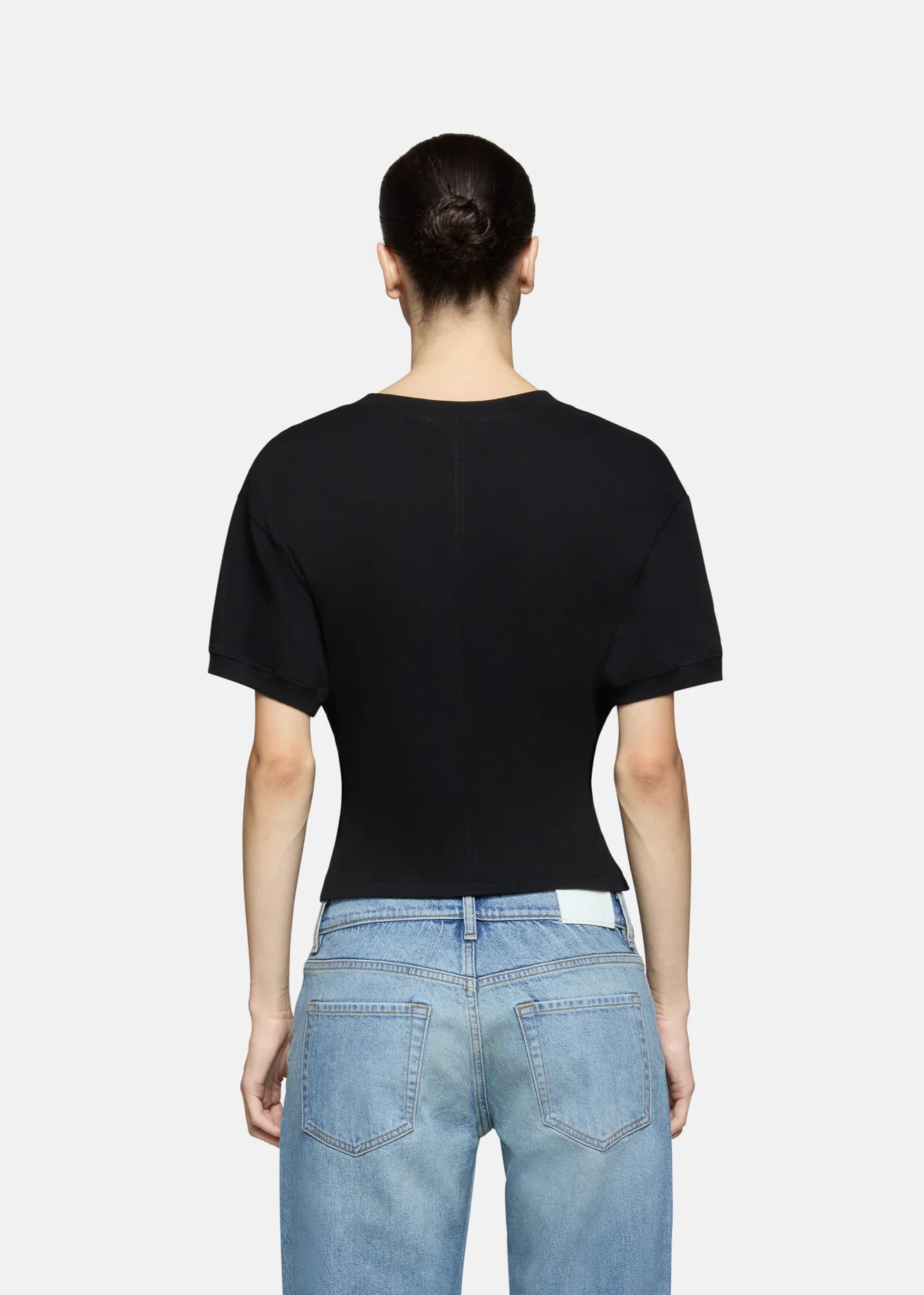 EB Denim Henry V-Neck Tee - Black