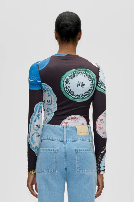 Stine Goya Elastic Long Sleeve Top - The Platera