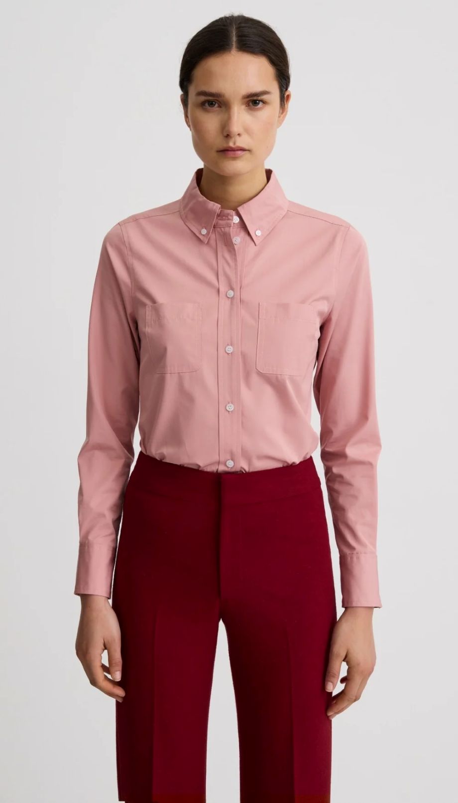 Smythe Button Down Shirt - Vintage Rose