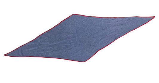 Stone Cashmere Diamond Scarf - Stonewash/Red