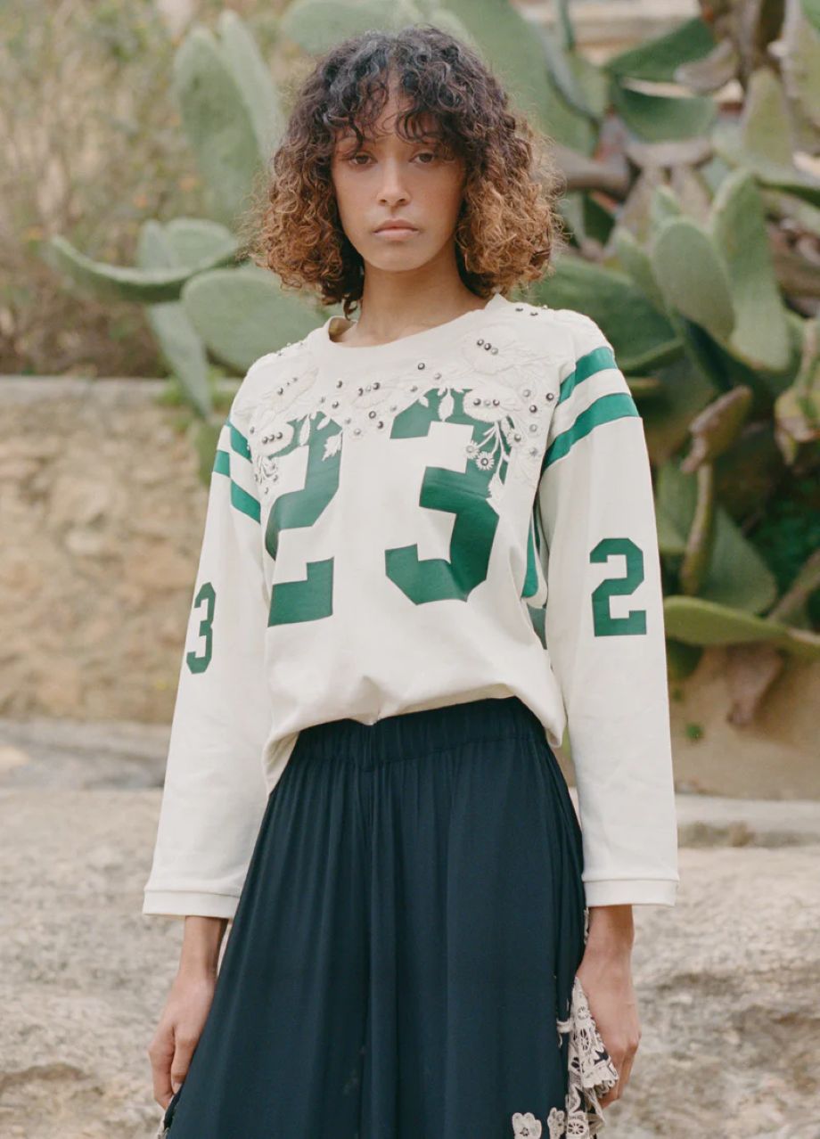 Sea-NY Georgie Sportswear Tee - Cream