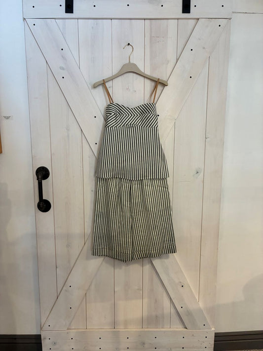 Alysi Bustier Camisole Colorful Stripes - Sage