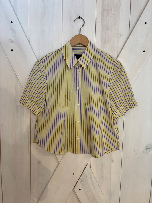 No. 6 Chloe Shirt - Lemon Stripe