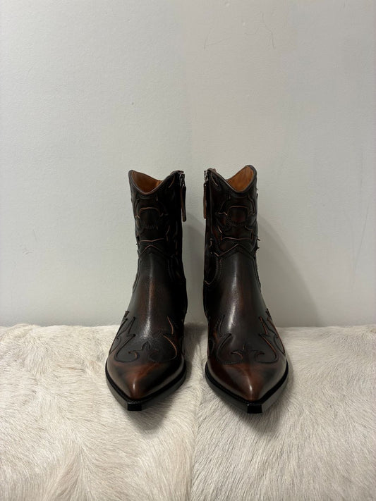 Buttero Flee Leather Ankle Boot - Copper