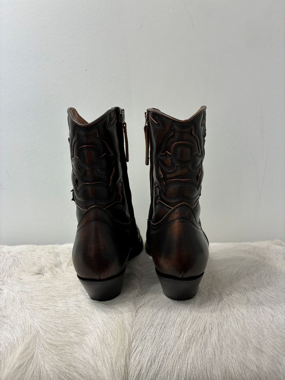 Buttero Flee Leather Ankle Boot - Copper