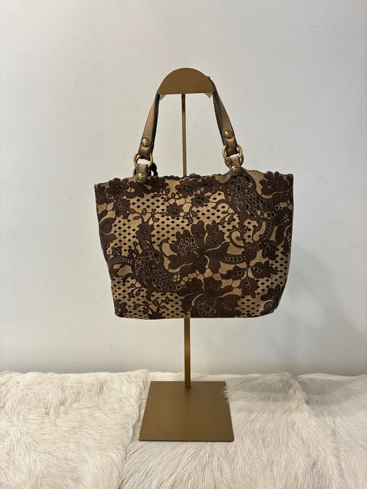 Campomaggi Maura Perforated Crossbody Bag - Ghiaccio