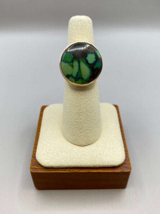 Jamie Joseph Round Hubei Turquoise Ring