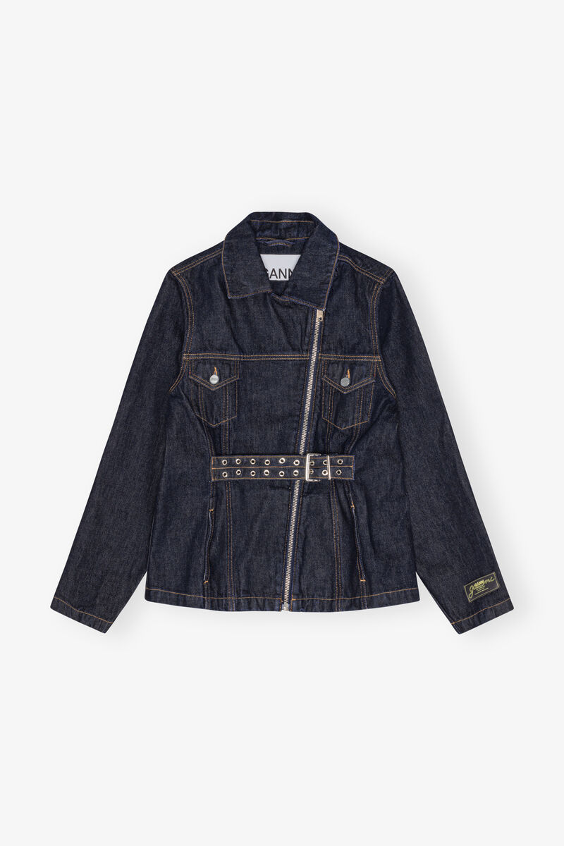 Ganni Rinse Denim Jacket - Blue