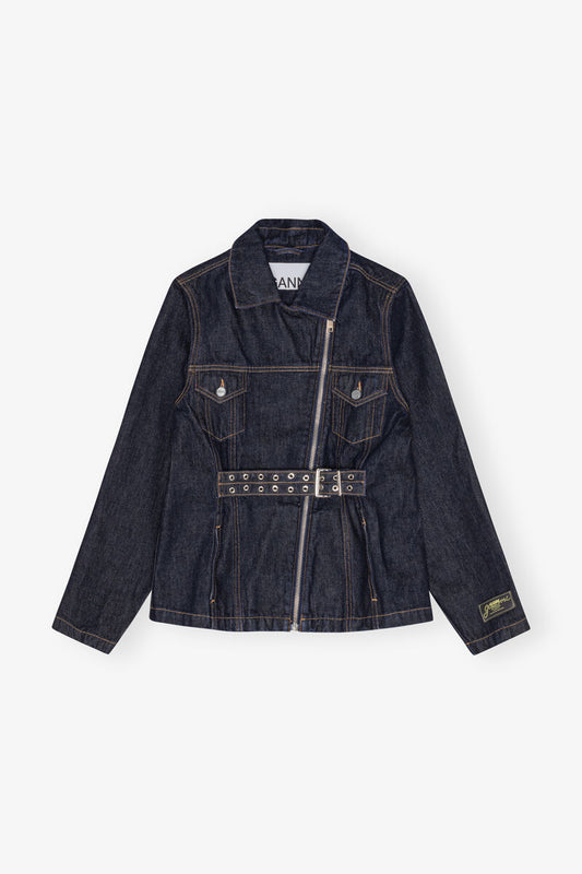 Ganni Rinse Denim Jacket - Blue