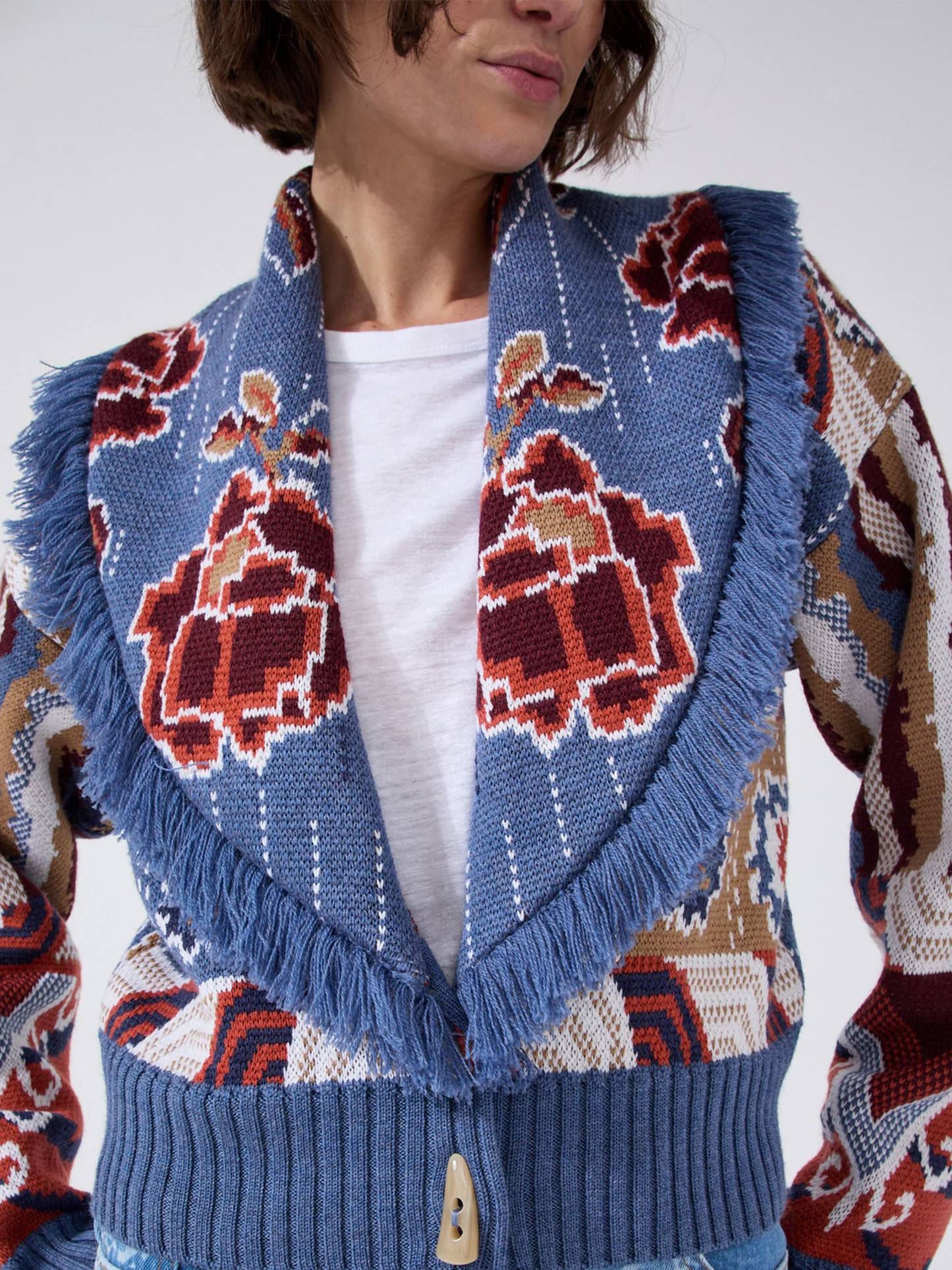 Hayley Menzies Tibetan Tiger Bomber - Blue