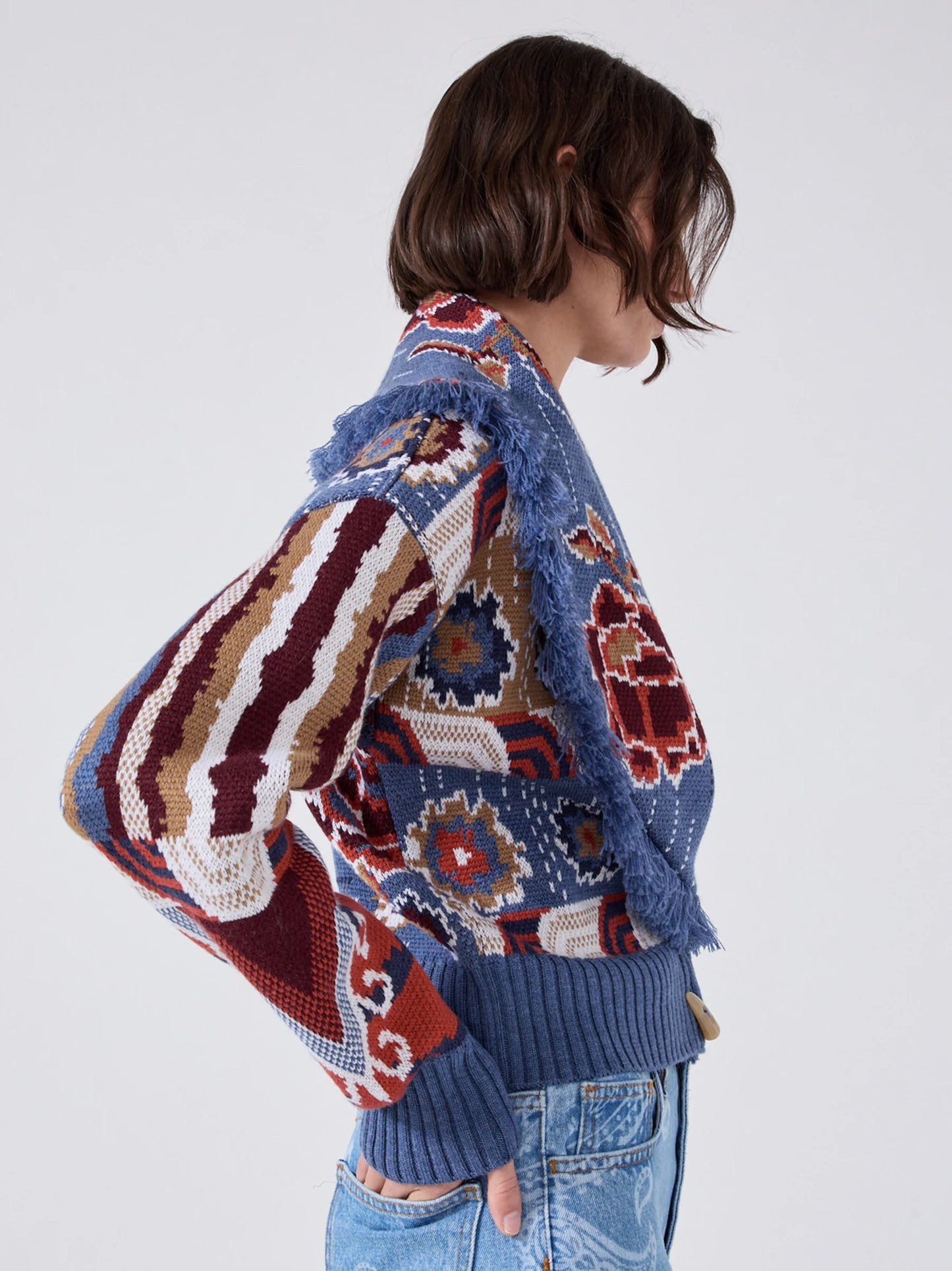 Hayley Menzies Tibetan Tiger Bomber - Blue