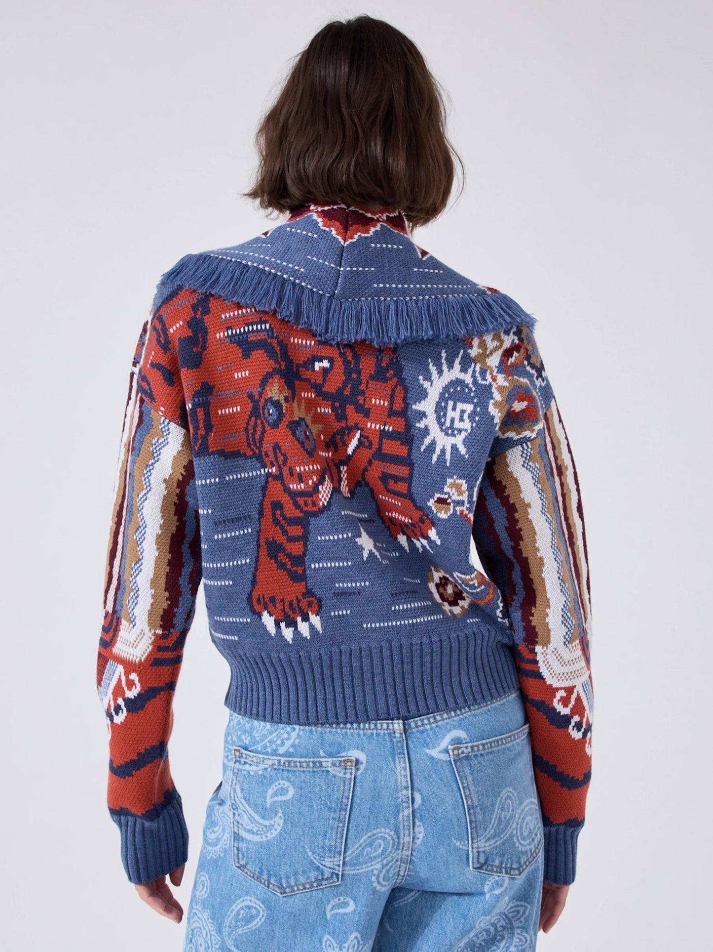 Hayley Menzies Tibetan Tiger Bomber - Blue