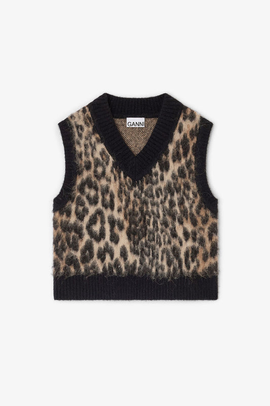 Ganni Soft Wool Vest - Leo