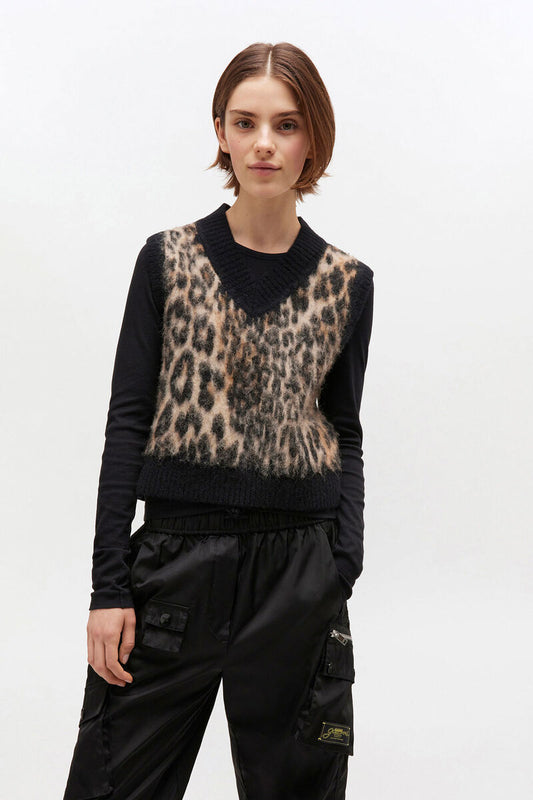 Ganni Soft Wool Vest - Leo
