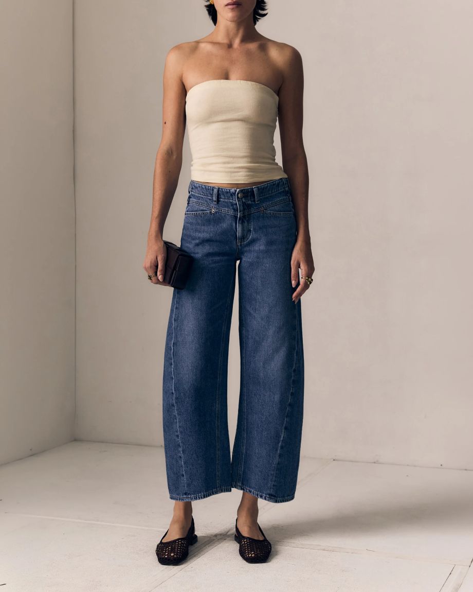 Le Jean Selena Crop - Indigo Bloom