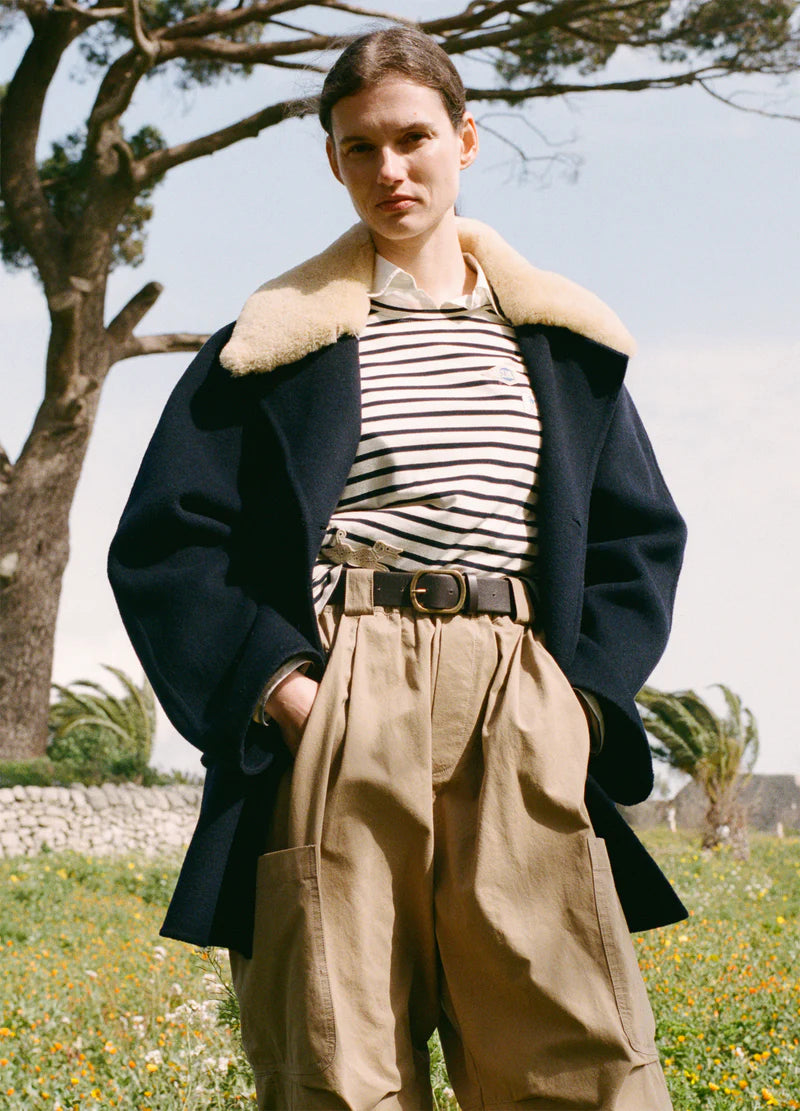 Sea-NY Astra Pea Coat - Navy