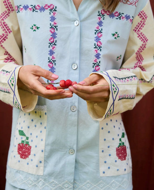 Sissel-Edelbo Louise Shirt - Baby Blue