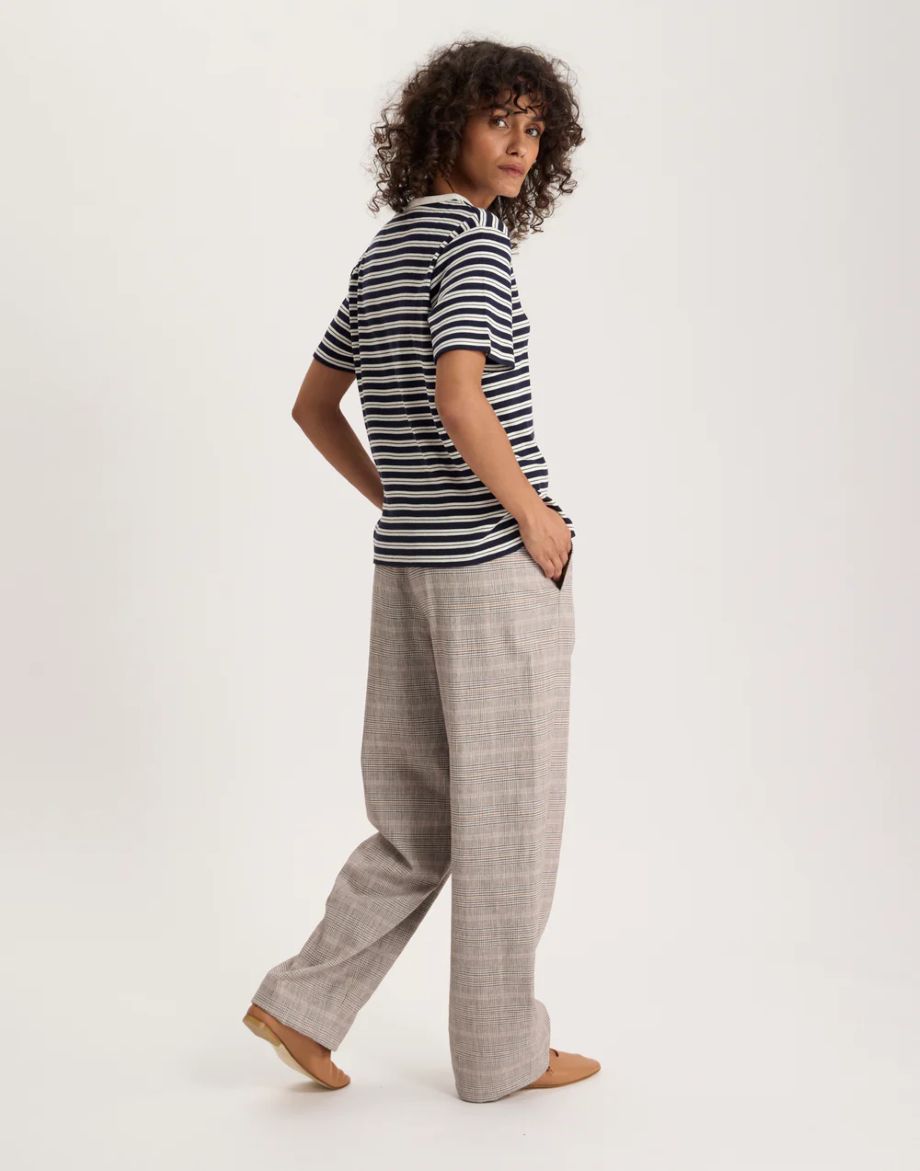 Ines de la Fressange Eliott T-Shirt - Navy/Ecru