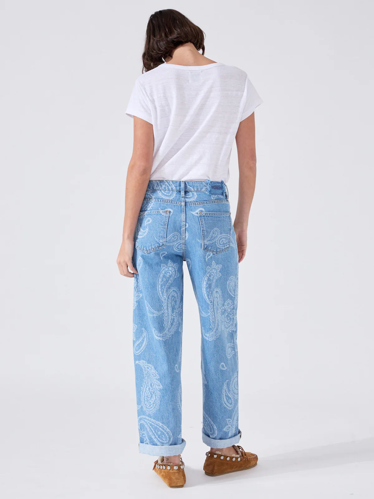 Hayley Menzies Jimi Boyfriend Jeans - Blue Paisley