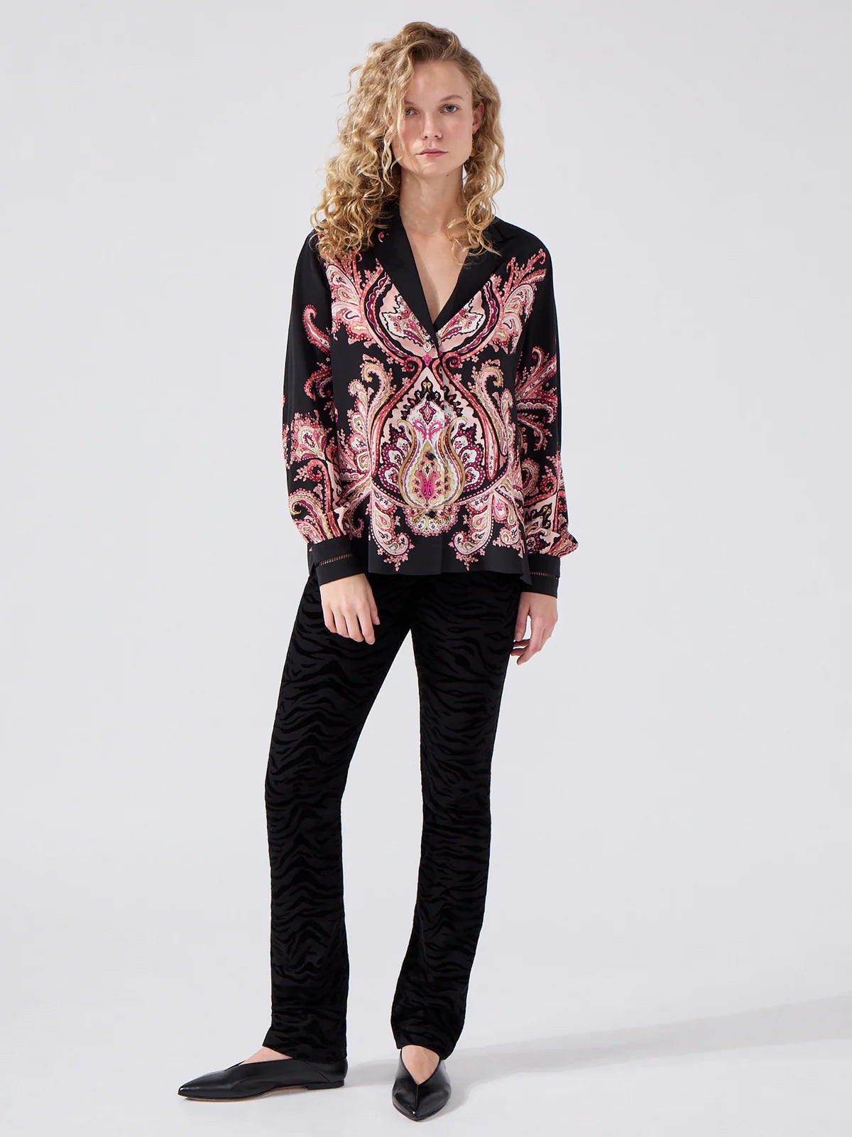 Hayley Menzies Patti Silk Shirt - Jimi Black