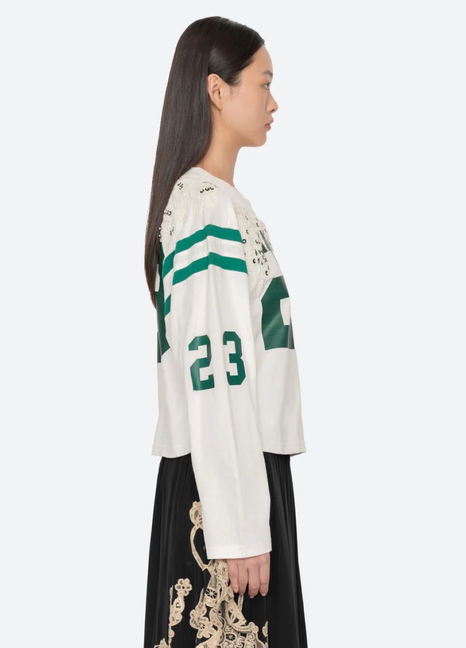 Sea-NY Georgie Sportswear Tee - Cream