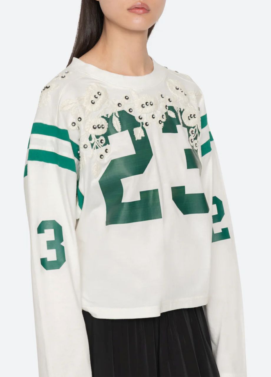 Sea-NY Georgie Sportswear Tee - Cream
