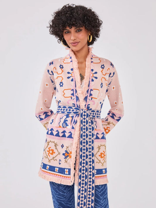 Hayley Menzies Desert Loom Cardigan - Pink