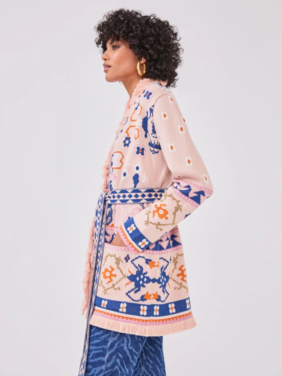 Hayley Menzies Desert Loom Cardigan - Pink