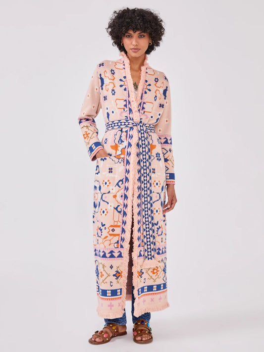 Hayley Menzies Desert Loom Duster - Pink