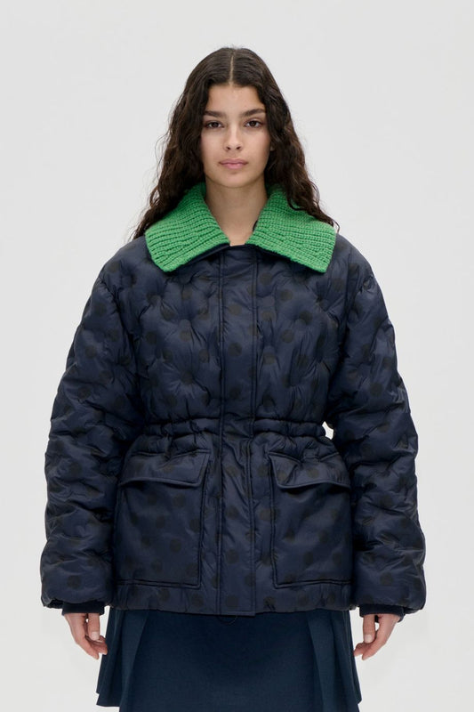 Stine Goya Polka Dot Jacket - Navy