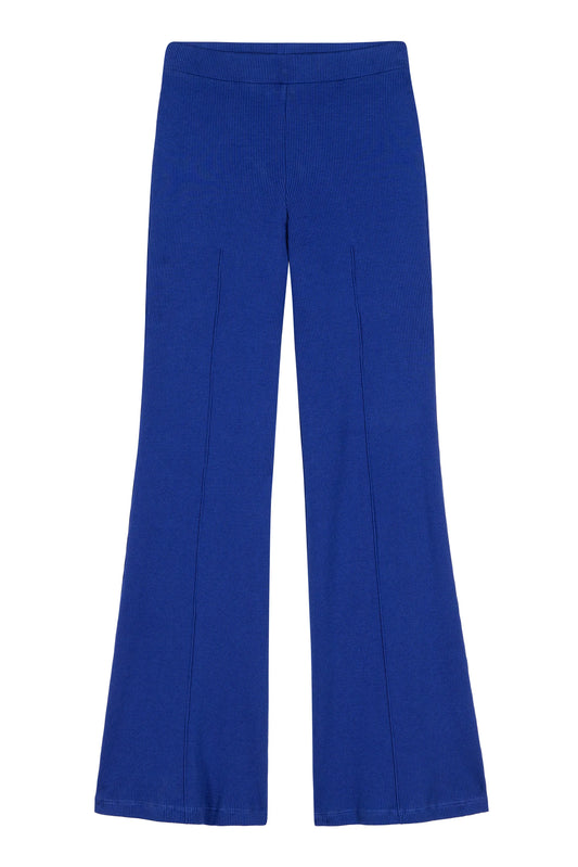 Donni Rib Kick Flare Pant - Azure