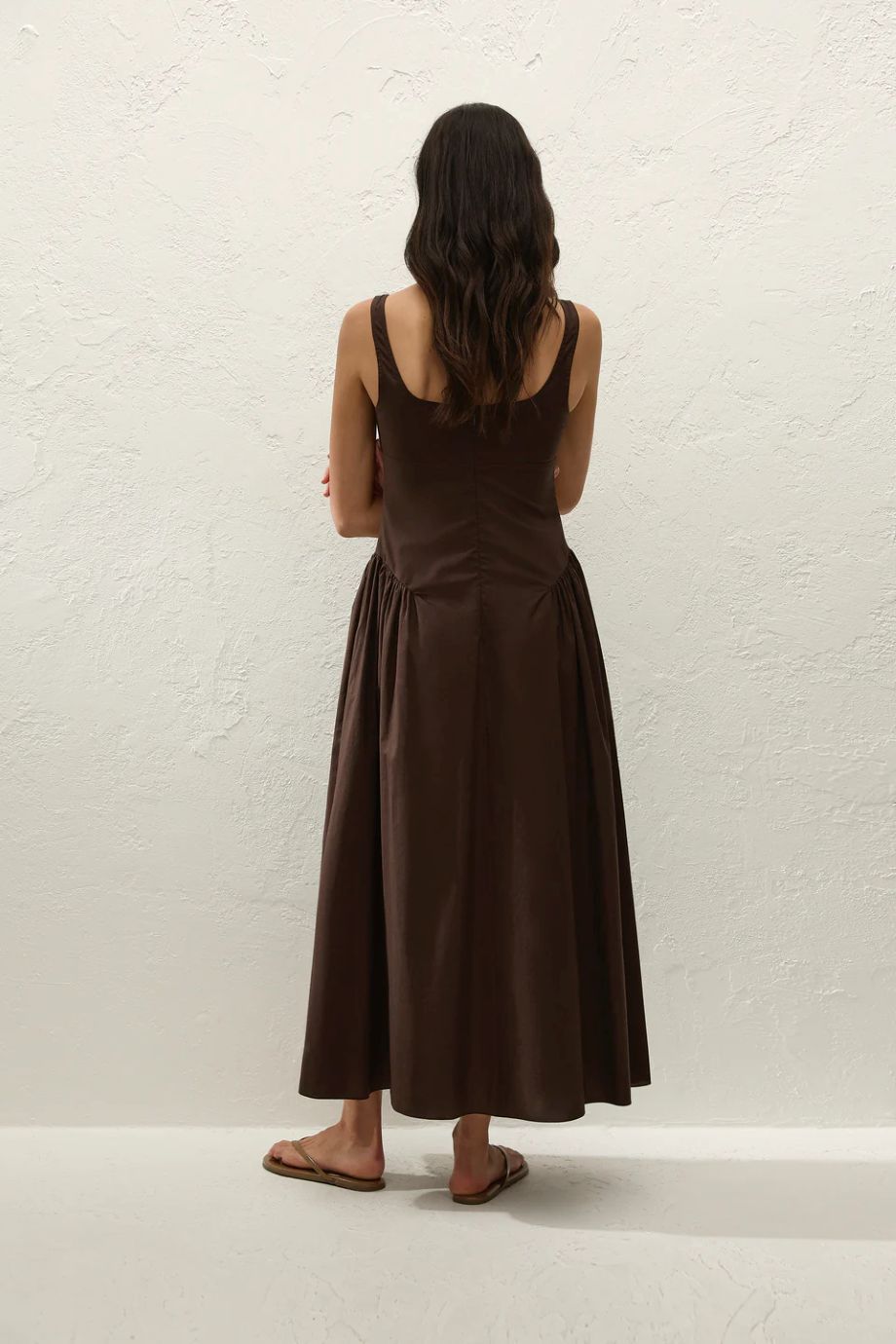 Faithfull Marcella Midi Dress - Espresso