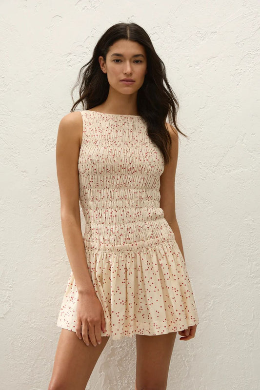 Faithfull Gala Mini Dress - Linnea Dot Panna