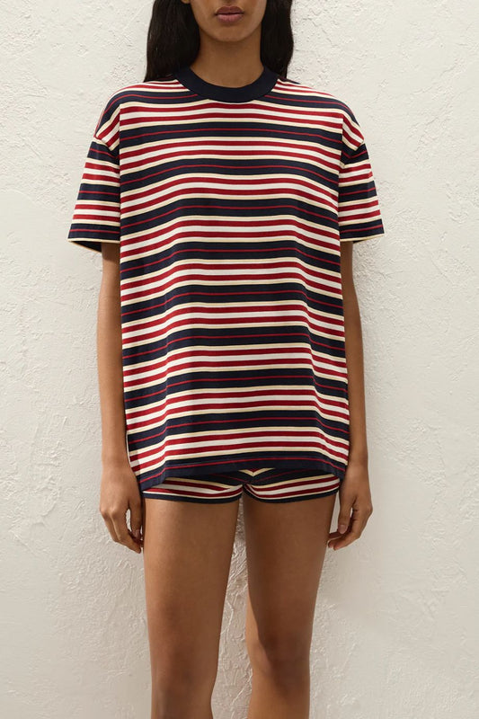 Faithfull the Brand Le Paz Cila Stripe T-Shirt - Navy