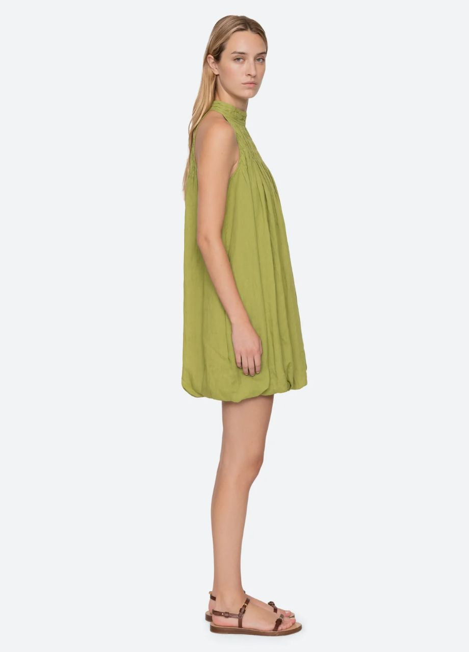 Sea-NY Violet Halter Mini Dress - Green