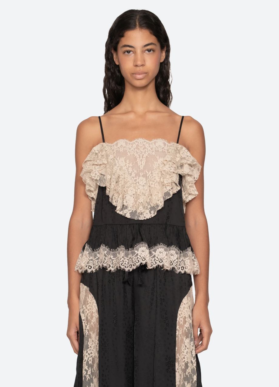 Sea-NY Ethel Camisole - Black