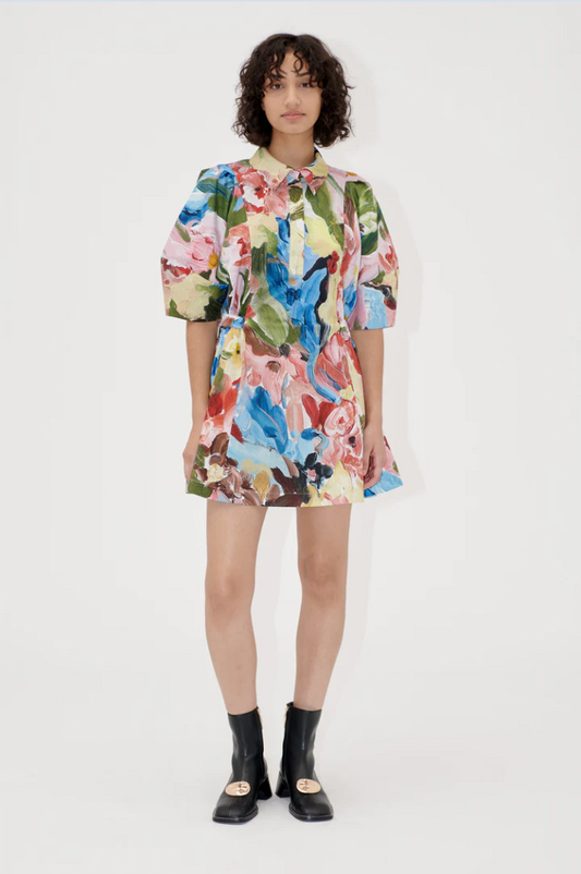 Stine Goya Structured Sleeve Mini Dress - Loves Me, Loves Me Not