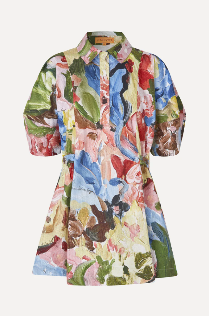 Stine Goya Structured Sleeve Mini Dress - Loves Me, Loves Me Not