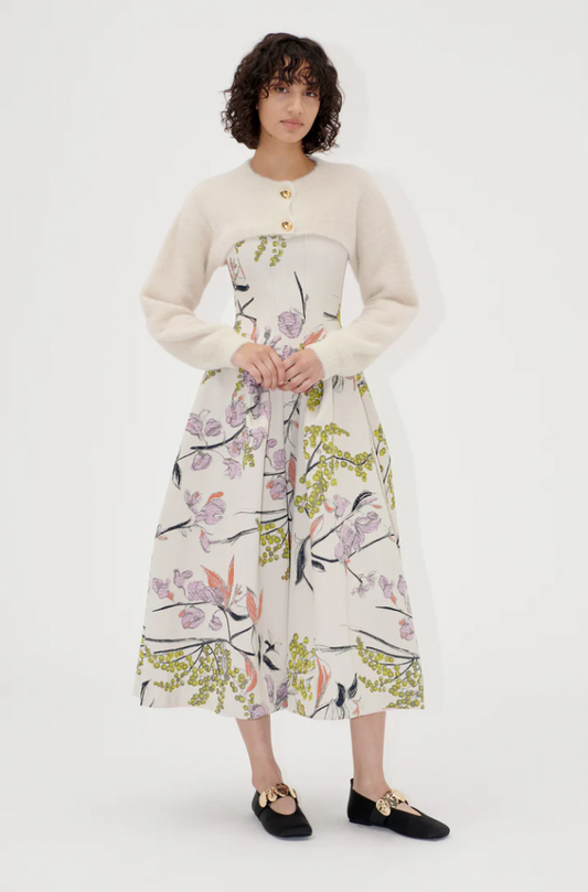 Stine Goya Long Sleeve Bolero Sweater - Cream