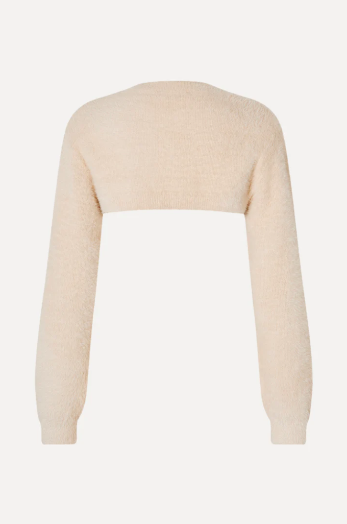Stine Goya Long Sleeve Bolero Sweater - Cream