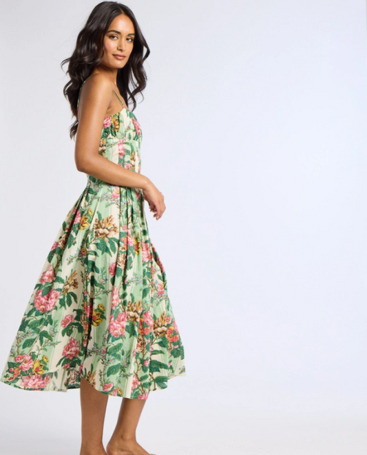 Mille Tully Dress - Garden Stripe