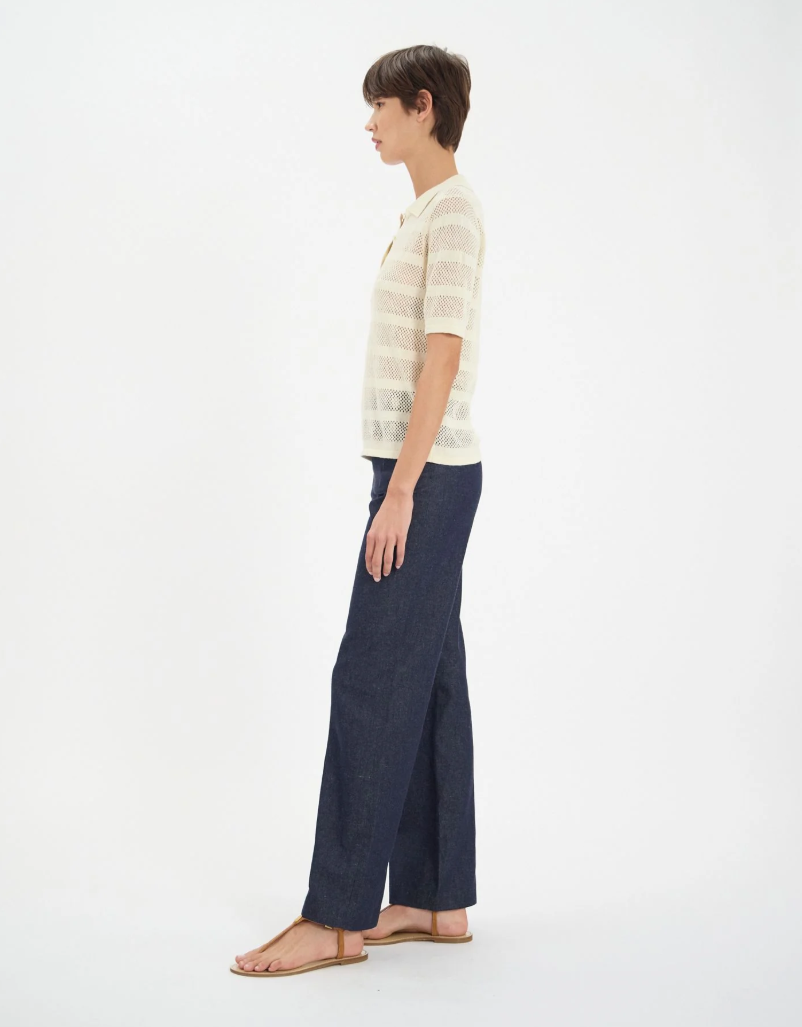 Ines de la Fressange Simon Linen Top - Ecru
