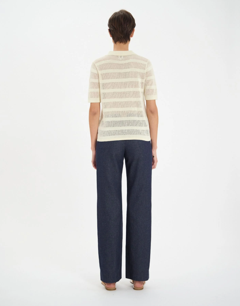 Ines de la Fressange Simon Linen Top - Ecru