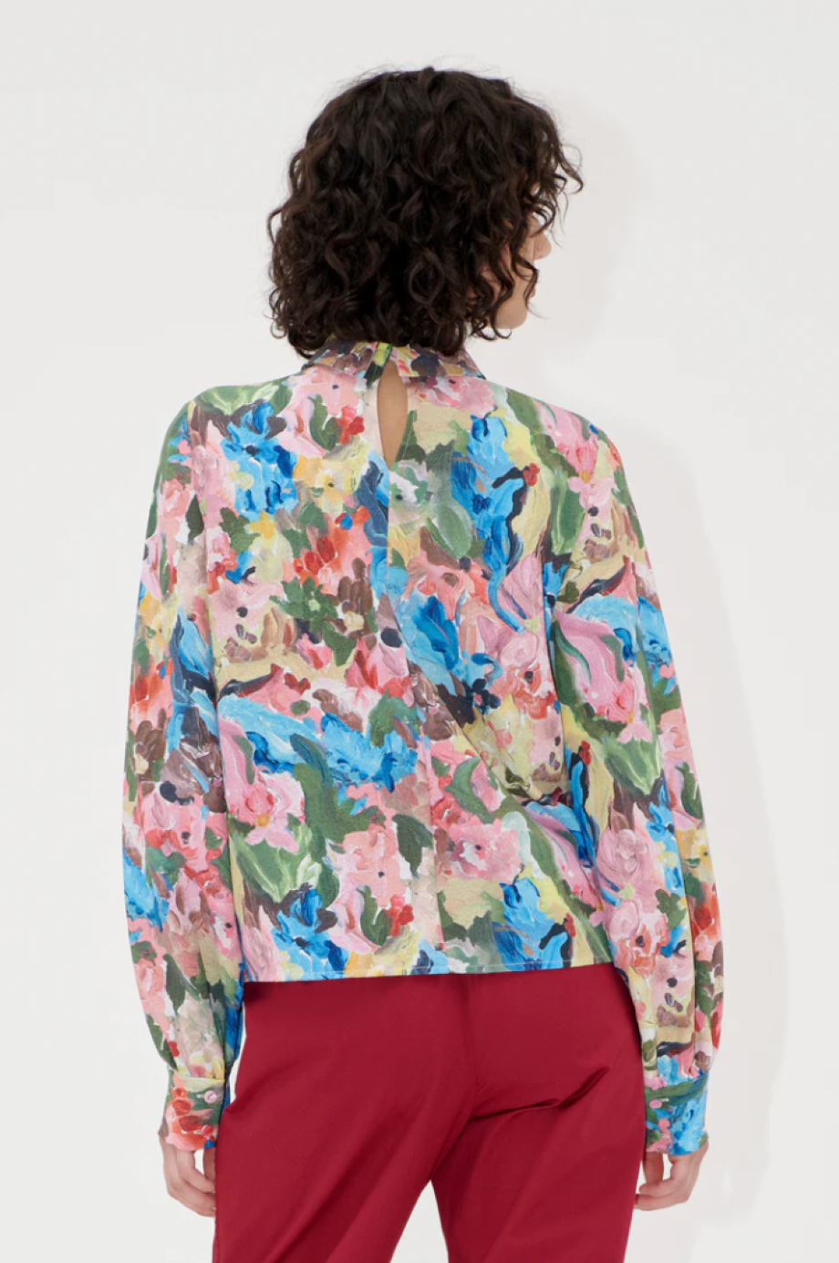 Stine Goya Gathered Long Sleeve Top - Loves Me, Loves Me Not