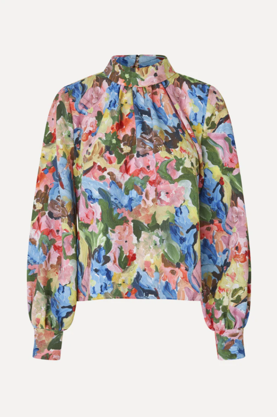 Stine Goya Gathered Long Sleeve Top - Loves Me, Loves Me Not